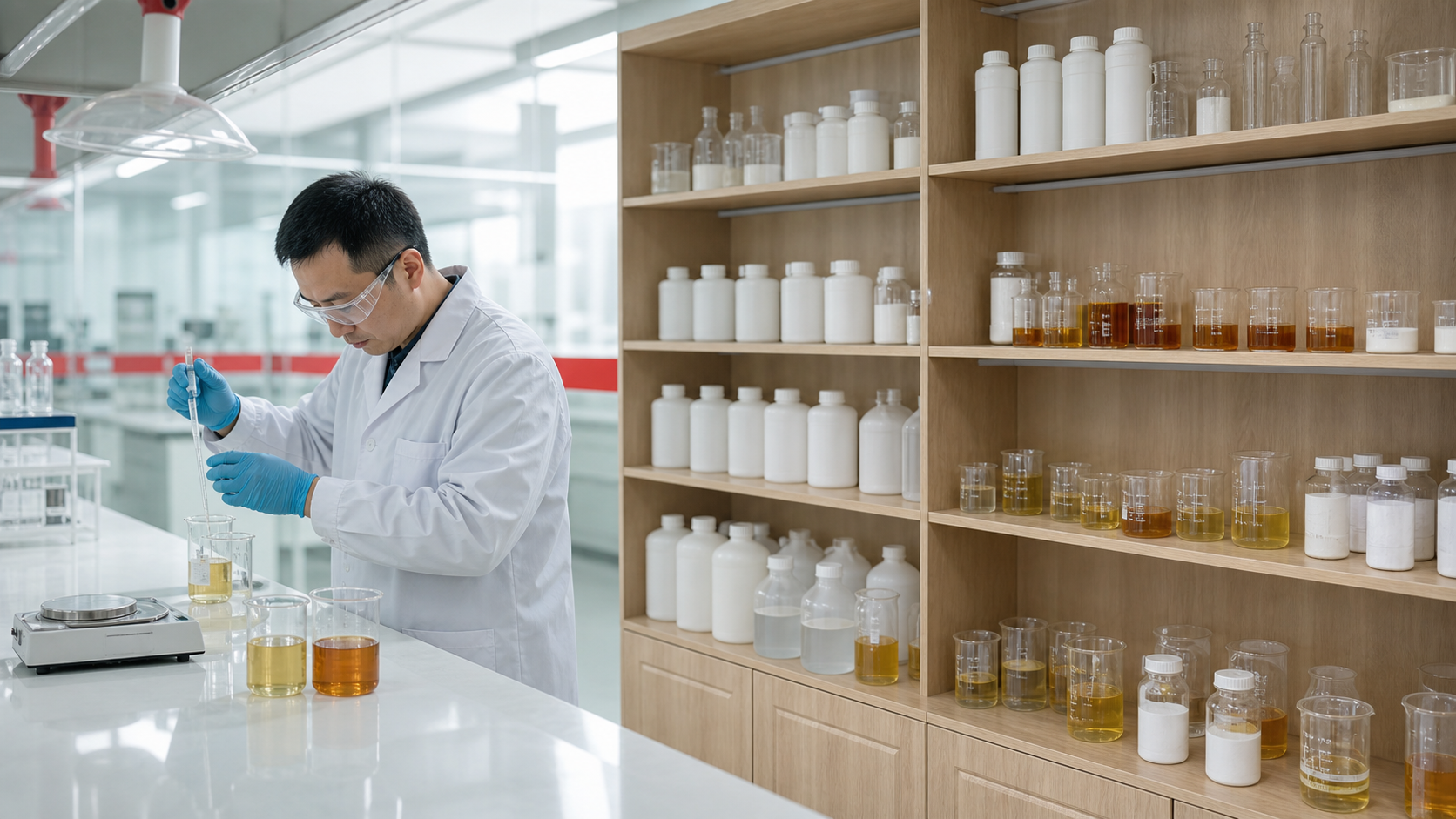 Illustrative additive research laboratory visualization based on Shoushi sample references